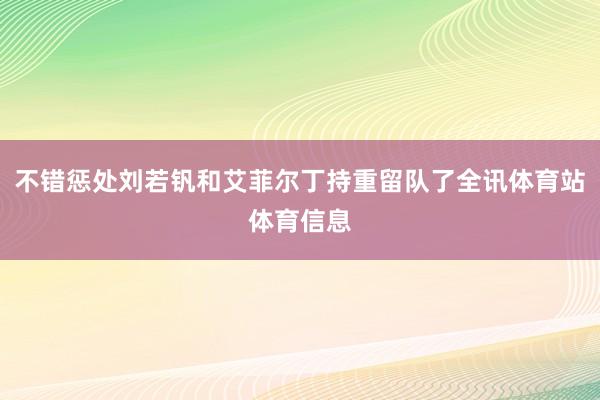 不错惩处刘若钒和艾菲尔丁持重留队了全讯体育站体育信息