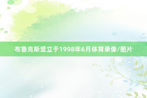 布鲁克斯竖立于1998年6月体育录像/图片